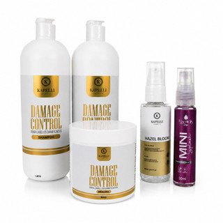 Kit 5 Produtos Capilar Damage Profissional Shampoo Condicionador Máscara Óleo Avelã Body splash