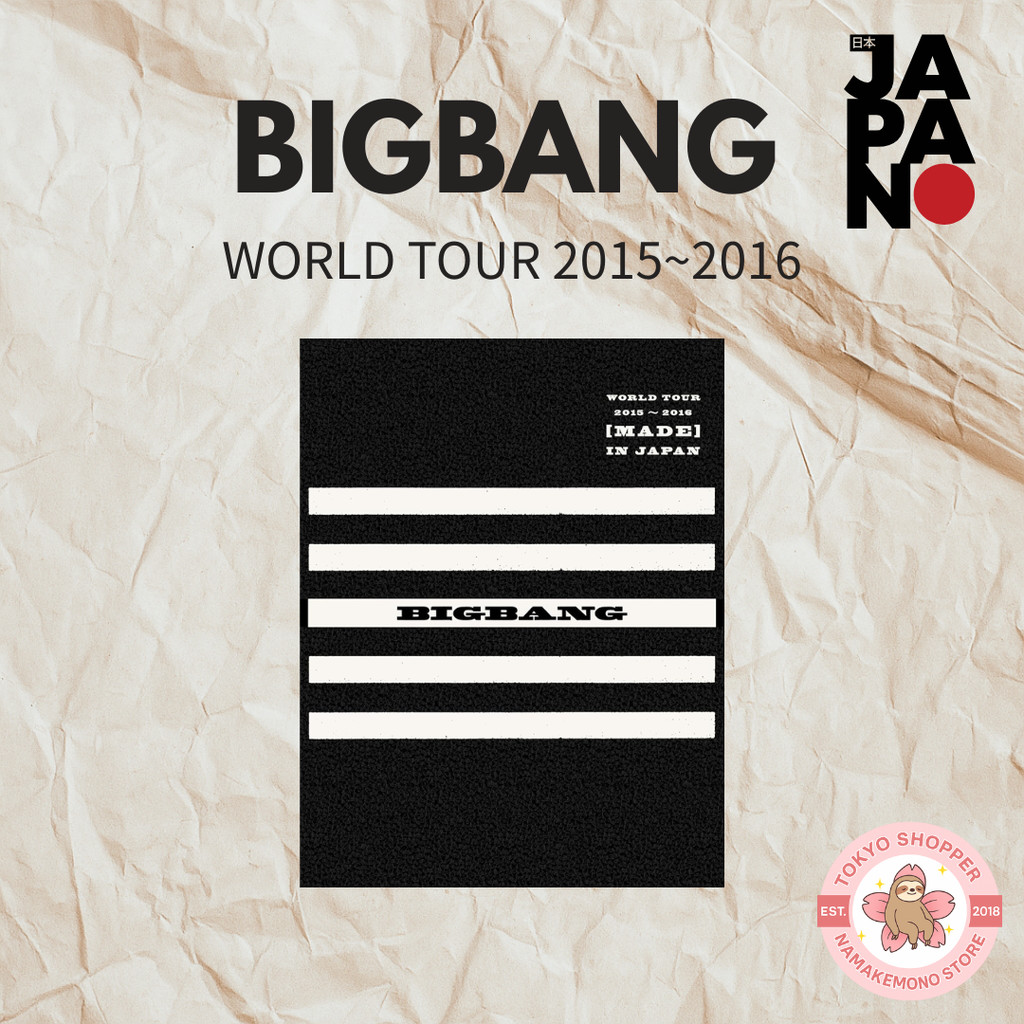 BIGBANG WORLD TOUR 2015-2016 MADE IN JAPAN ( 3 discs + LIVE CD 2 discs + PHOTO BOOK + Smart Plus Movie & Music) - DELUXE