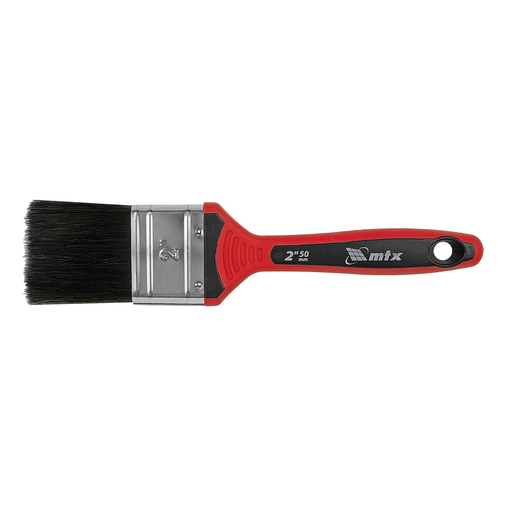 PINCEL 2 PARA TINTAS ESMALTE E OLEO CERDAS PRETAS MTX