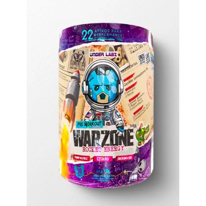 Pre Treino Warzone Rocket Energy Green Bomb 450g Under Labz