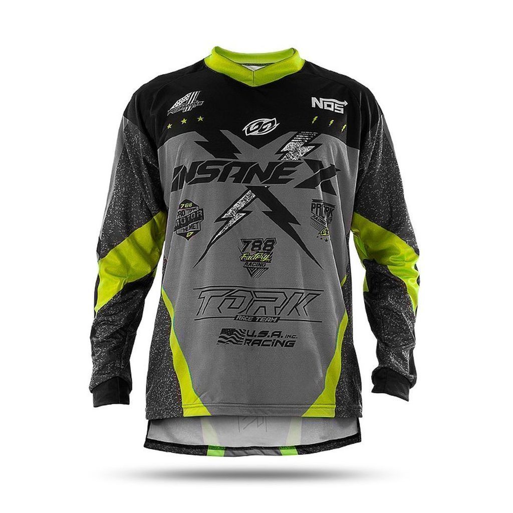 Camiseta Piloto Motocross Off Road Trilha Pro Tork Insane X Infantil Menino Menina