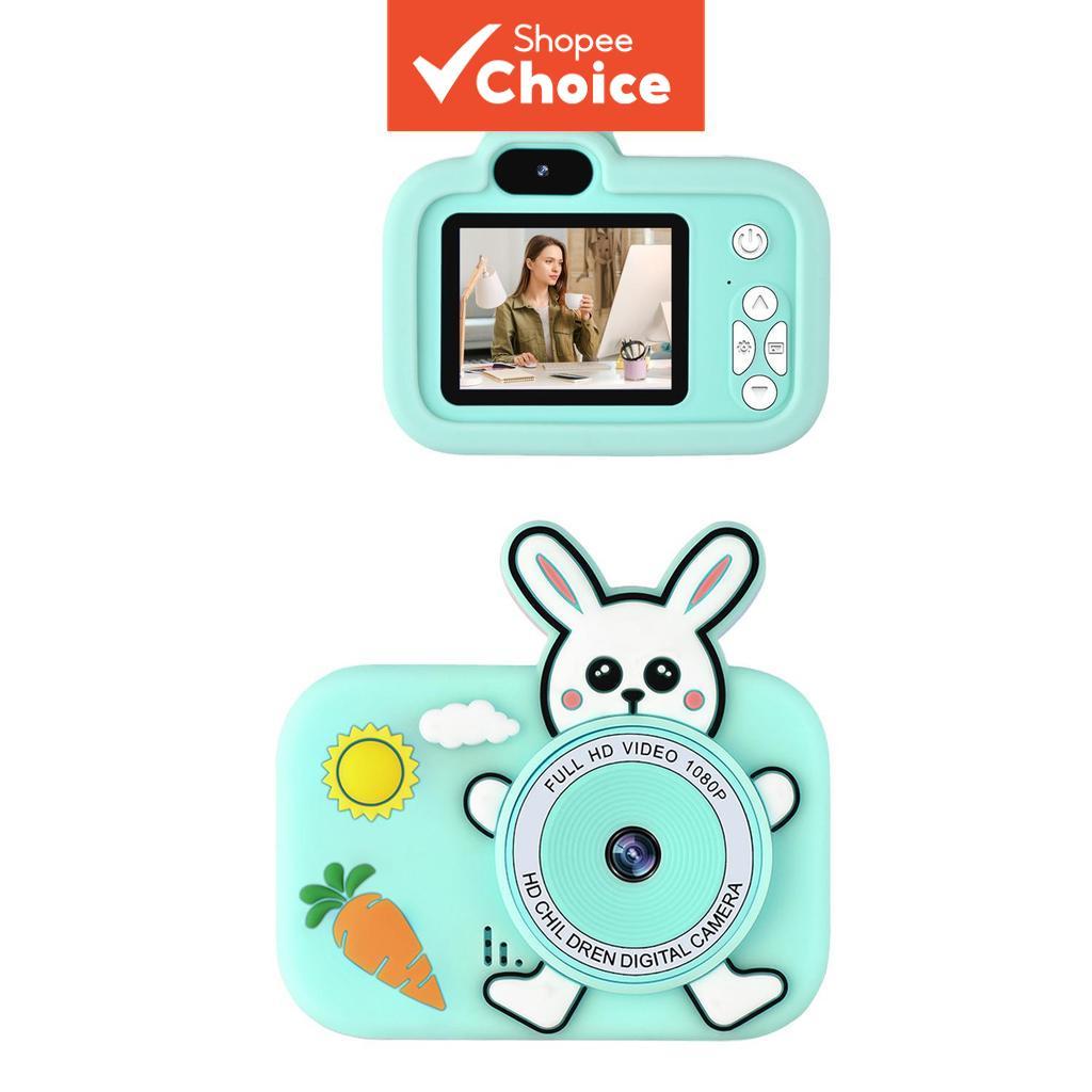 Câmera Digital Infantil com 2 Telas, Capturando Momentos Felizes, Gravação de Vídeo HD 1080p, Jogos de Quebra-Cabeça