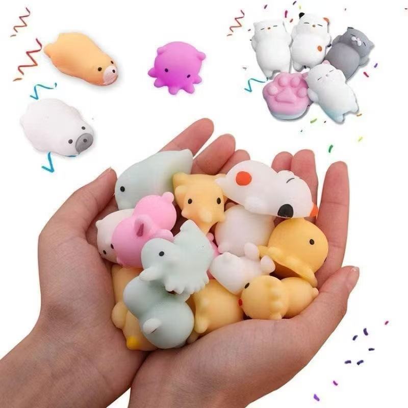 kit 10/20 Squishy Mochi Bichinho Macio De Apertar Squishies  para bebe/criança em Oferta na Shopee