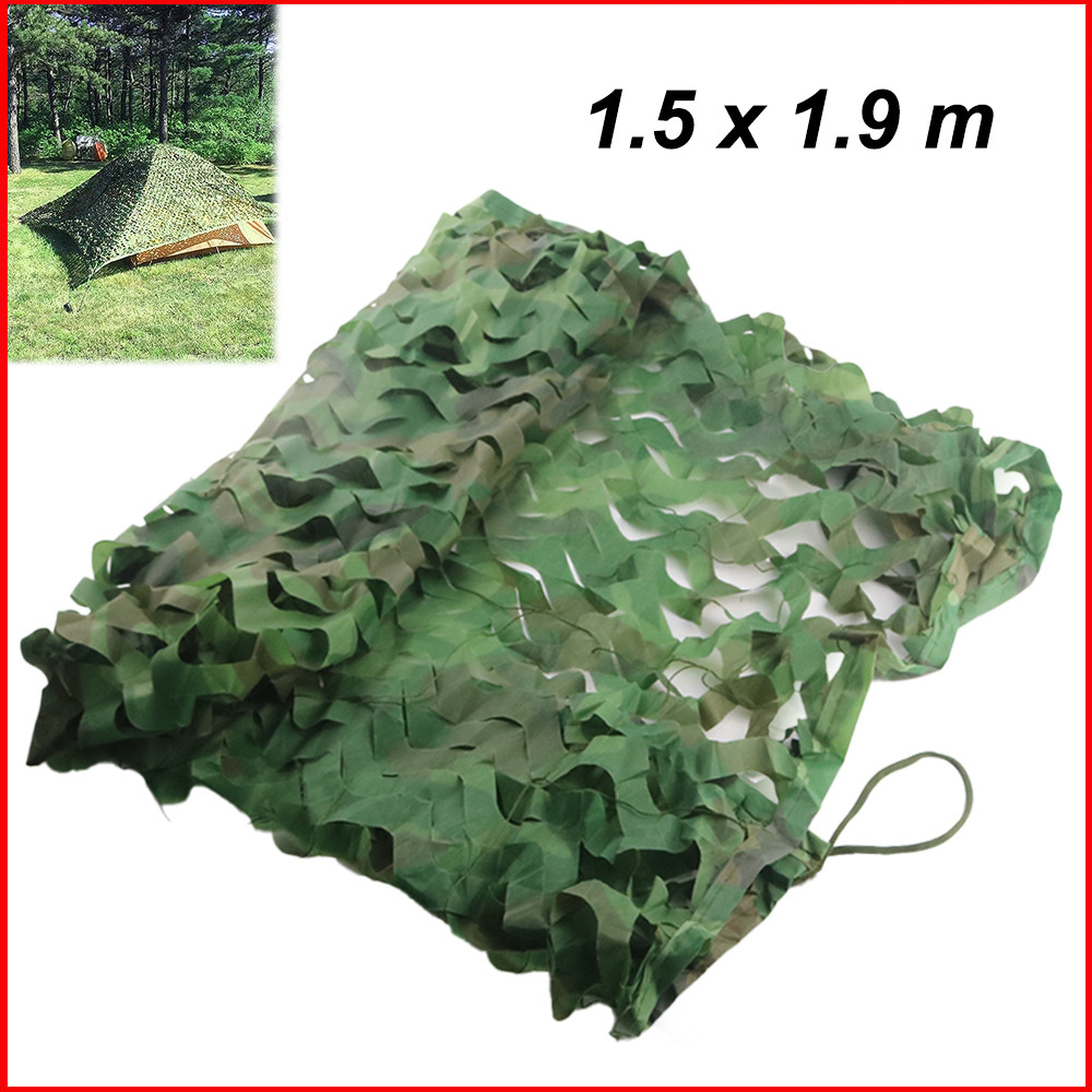 Selva Rede camuflada,para acampamento, caça, tiro, protetor solar, rede de camuflagem,capas de carro,1,5 x 1,9 m