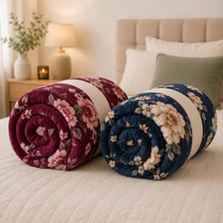 Kit 2 Manta de Casal Estampada 1,80 x 2,00 Felpuda Antialérgica Premium Macia Lavável Quentinha Sofá Cama