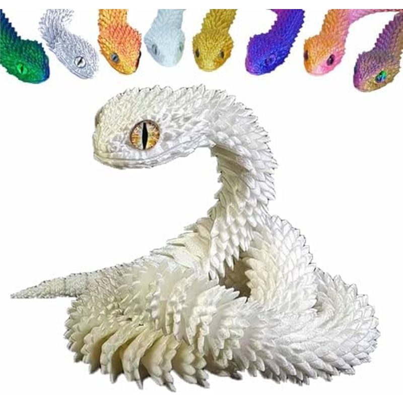 Conjunto De Animais Impressos Em 3D Brinquedos De Cobra Brinquedo Flexível Articulado Impresso Requintado Fofo Para De E