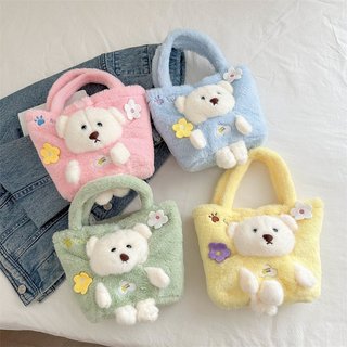 Urso bonito bolsa de ombro de grande capacidade bolsa de verão bolsa mensageiro feminina Popular deste ano bolsa de viag