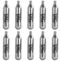 Kit 10 Cilindros CO2 12g TAG Sem Rosca Airsoft Pressão