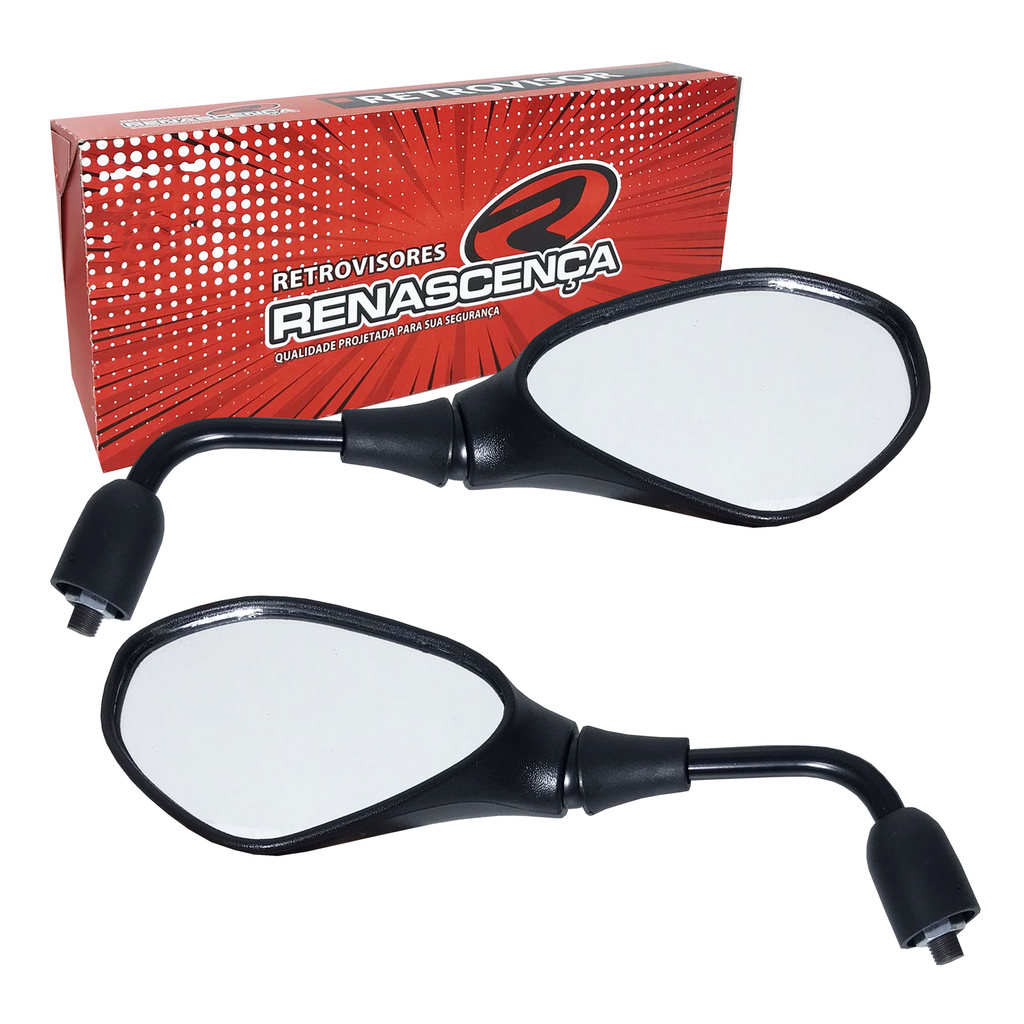 Par Retrovisor Espelho Bmw F800 Gs800 Gs650  Lente Comum Fixo