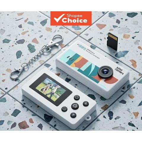 Câmera Mini Chaveiro Gravador Digital de Vídeo 1080P Câmera Retrô para Crianças Adultos Presente de Viagem Aniversário