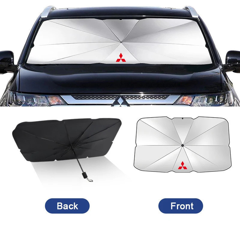Guarda-chuva Protetor UV para Para-brisa de Carro para Mitsubishi Cross Montero Pajero Mirage Lancer Eclipse EVO Grandis