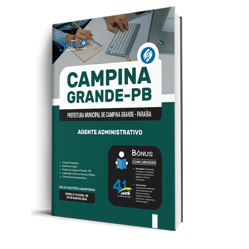 Apostila Prefeitura de Campina Grande - PB  - Agente Administrativo