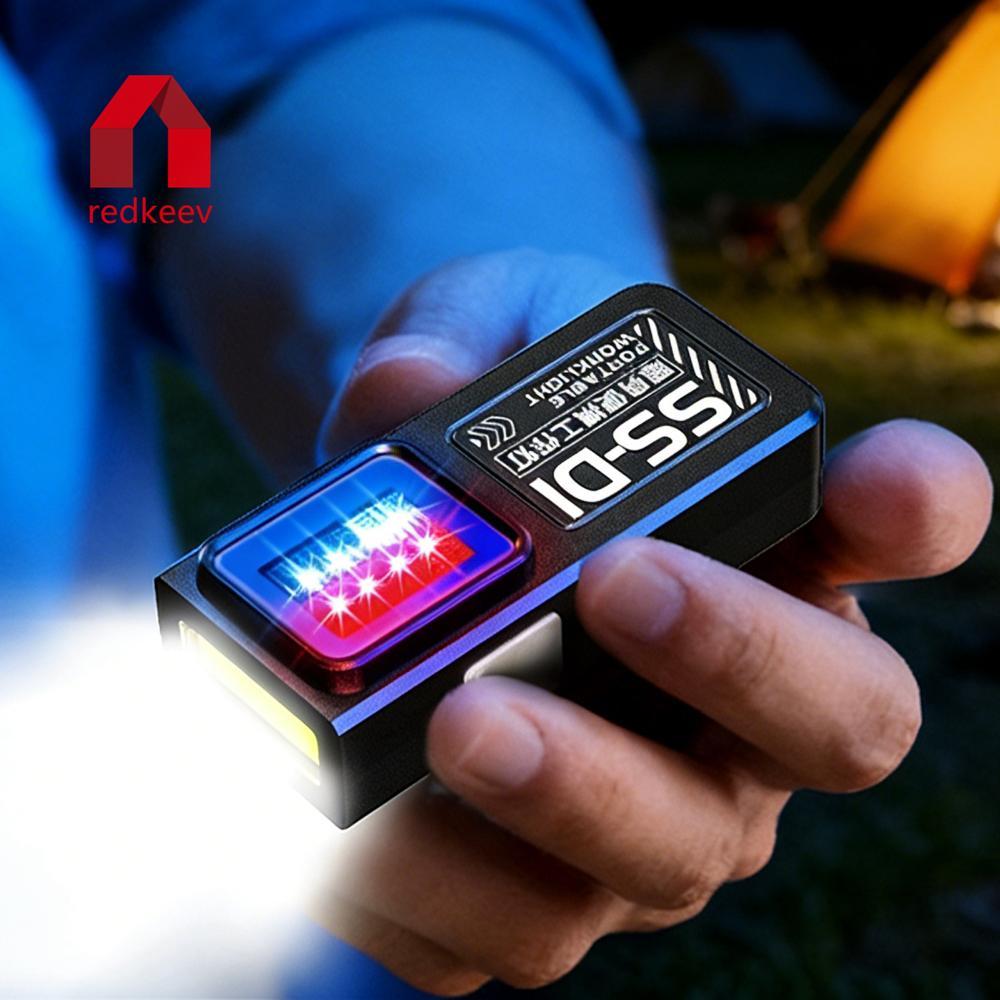 EDC Camping Walking Pocket Lamp USB C Lanterna Pequena Recarregável Para Casa De Acampamento De Emergência