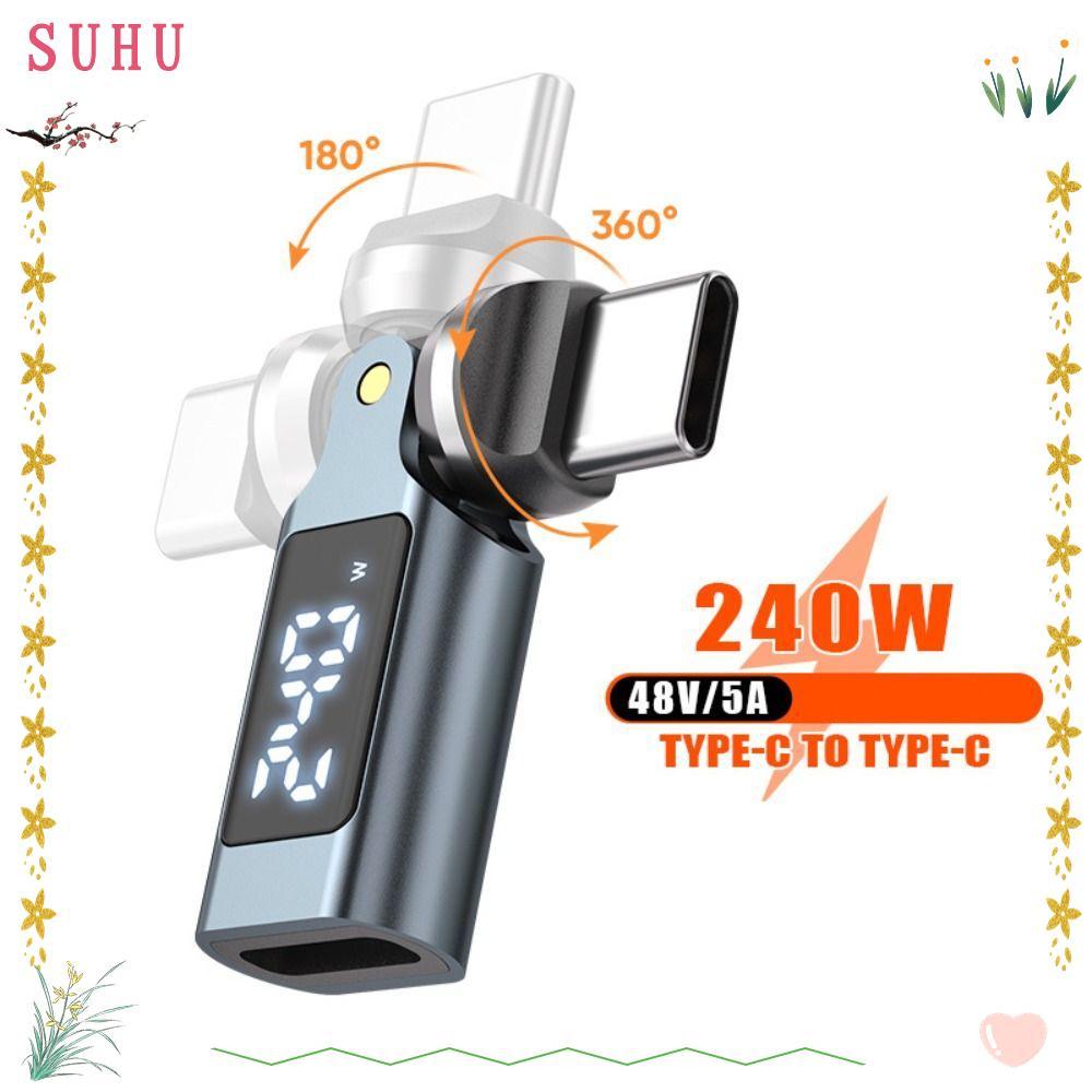 Adaptador SUHU USB C , Tipo Com Display Digital De 240 W , Testador De Medidor De Energia De Carregamento Rápido De Ângu