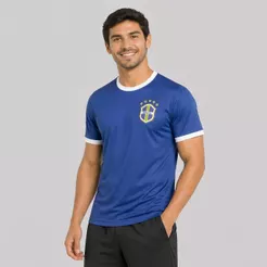 Camisa Brasil Canarinho Azul