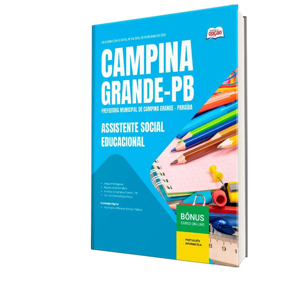 Apostila Prefeitura de Campina Grande - PB  - Assistente Social Educacional