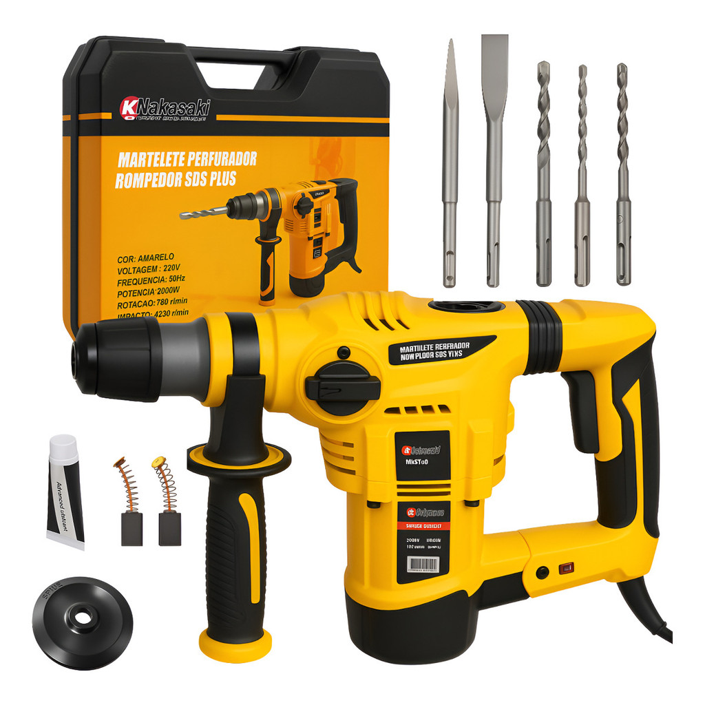 Martelete Rompedor Furadeira 1600w Sds Plus Profissional - Envio Imediato em Oferta na Shopee