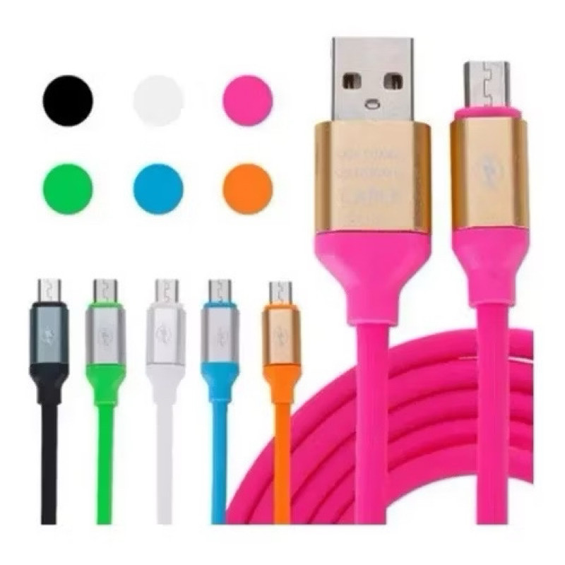 Atacado Kit 10 Cabos Carregador Emborrachado USB TYPE-C V8 Lightning Dados Carregar 10 Unidades