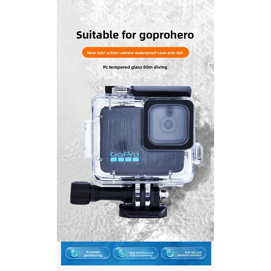 Compatível Com GoPro HERO 4K À Prova D'água Caso Mergulho Fotografia PC material