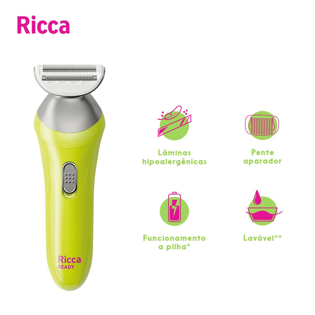 Detalhes do Aparador de Pelos Corporal Ready Ricca - 2701