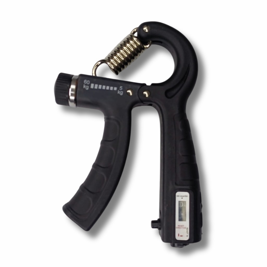 Mola Hand Grip com Contador Digital: Ajuste de Peso 5-60kg para Fisioterapia e Reabilitação Manual
