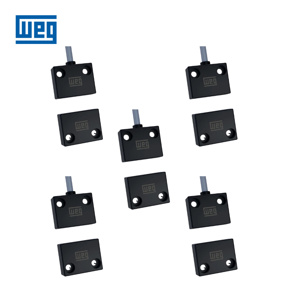 KIT 5X SENSORES MAGNÉTICO WEG SSM5-30R1P2A + 5X ATUADORES MAGNÉTICO DE SEGURANÇA WEG ASSM5-30RP NR12