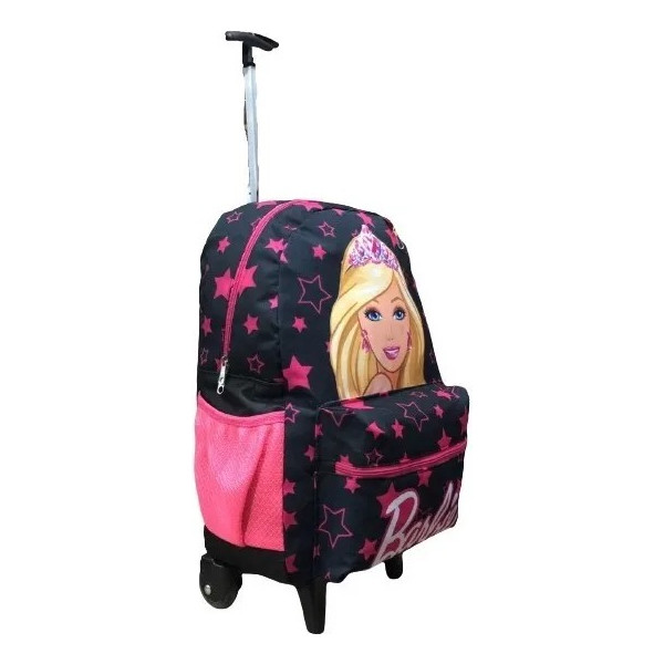 Mochila Barbie Rodinhas Bolsa Infantil Escolar Feminina