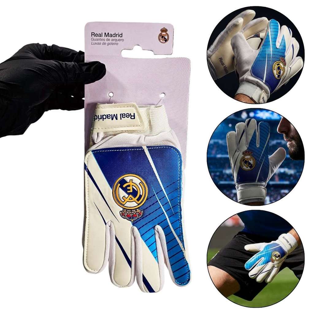 Luva De Goleiro Infantil Real Madrid CF Oficial Sportcom Para Jogos Futebol em Oferta na Shopee