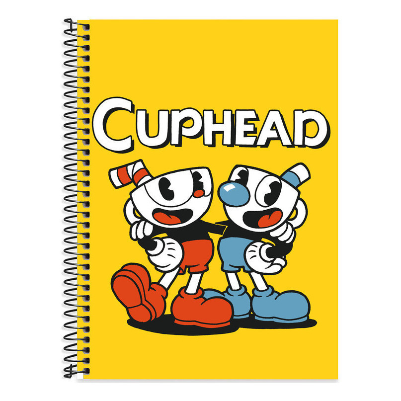 Caderno    Cuphead 10 Matérias Capa Dura