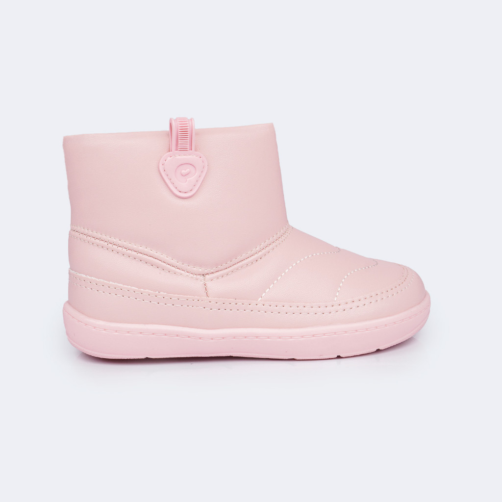 Bota Cano Baixo Infantil Menina Barefoot Lisa Pampili
