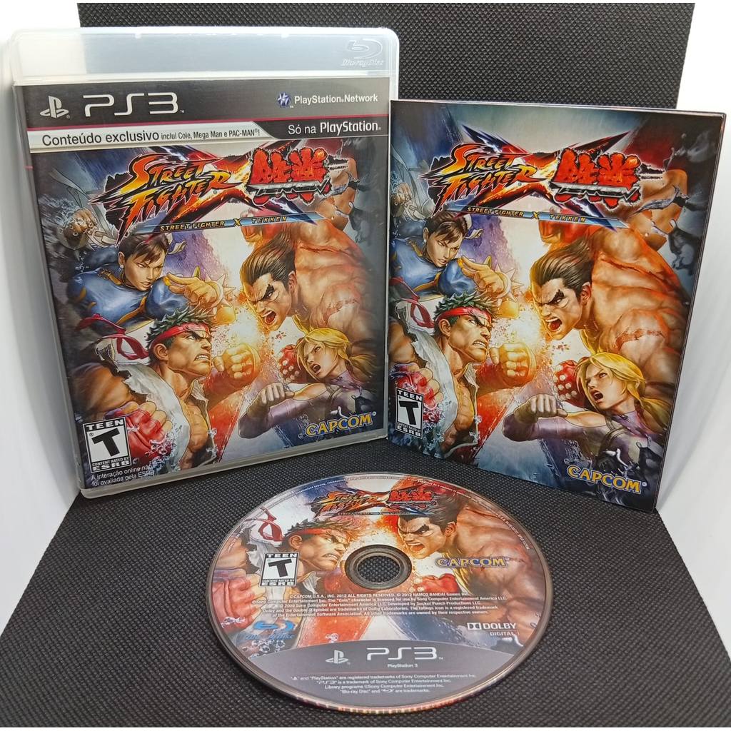 Street Fighter x Tekken para Vídeo Game 3 - Jogo original, testado e funcionando