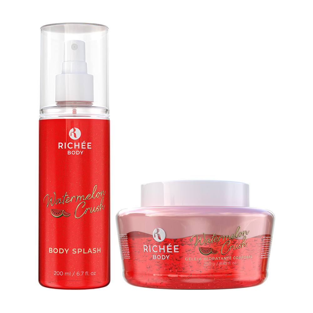 Kit Geleia Hidratante e Body Splash Watermelon
