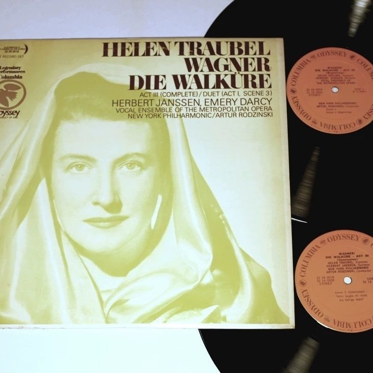 Wagner < Valkyrie> Classic Opera 2LP Folha Dupla 40cm Registro Antigo LP Disco de Vinil