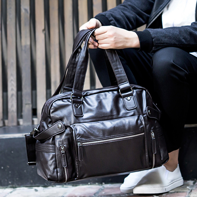 Bolsas masculinas 2026 novo estilo bolsa de ombro Casual bolsa de viagem de negócios bolsa mensageiro de couro genuíno