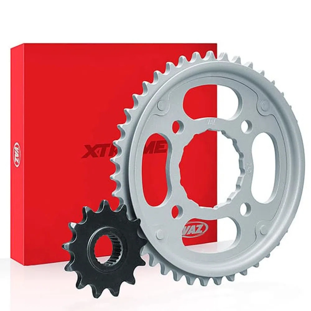 Kit Coroa e Pinhão 45/15 P 520 Yamaha XTZ 660 Z Teneré 08-15, XT 660 X SuperMotard 04-08, XT 660 R 04-08 - VAZ Xtreme