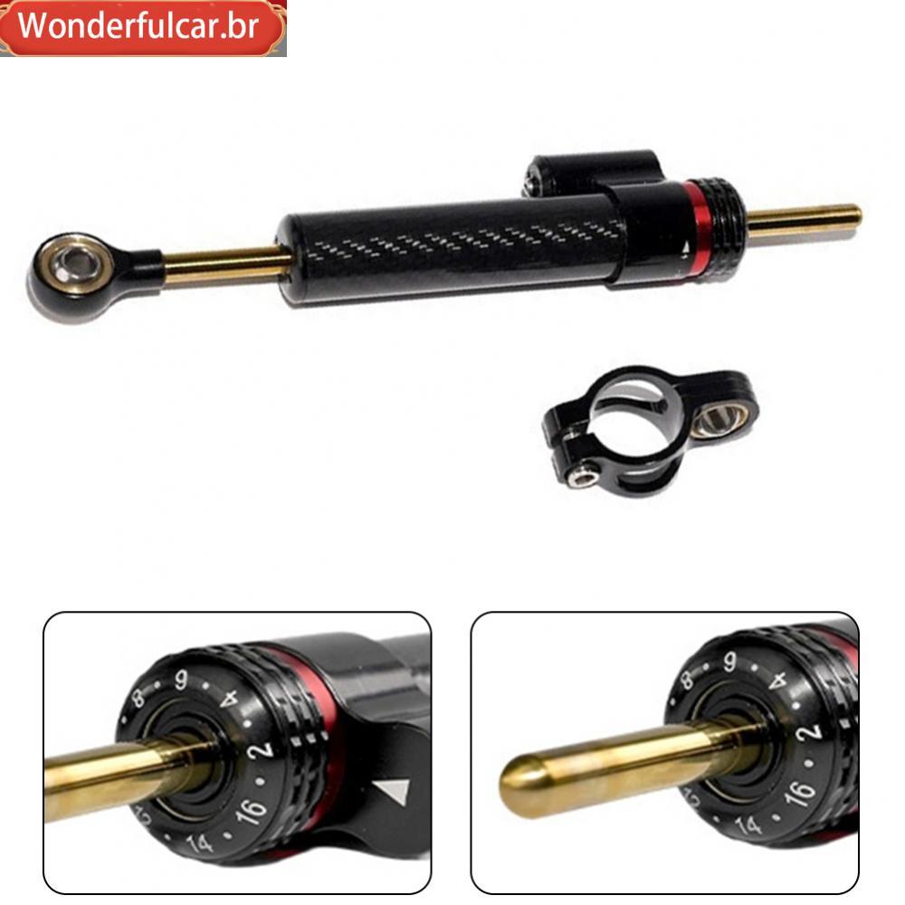 [WDFU-BR]Steering Damper Carbon Fiber Bar Anodized Finish Lightweight Construction