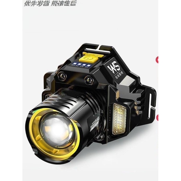 Farol de luz forte brilhante, recarregável, de alta potência, durável, pesca, importado, bateria de longa duração, 10 ho