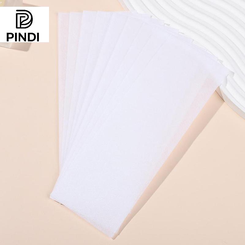 PINDI 10/50/80/100 Pçs Papel De Cera Profissional Remoção Do Cabelo Tiras De Depilação Tecido Não Papéis Depilatório Fer