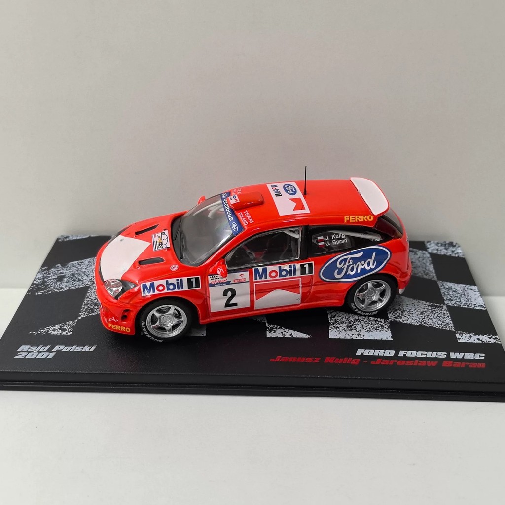 DEA 1/43 FORD FOCUS WRC 5 2001 FORD Racing Model Alloy sem adesivo de água Marlboro sem caixa de adesivos de água Rachad
