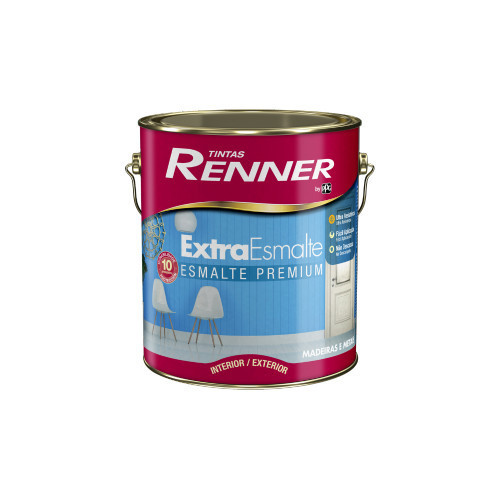 Tinta Extra Esmalte 1144 Preto Brilhante 3,6l - Renner