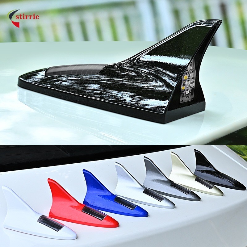 Antena Solar Automotiva De Barbatana De Tubarão , Luzes Decorativas Anti-Traseiras , Cauda De Teto Modificadas Estrobosc