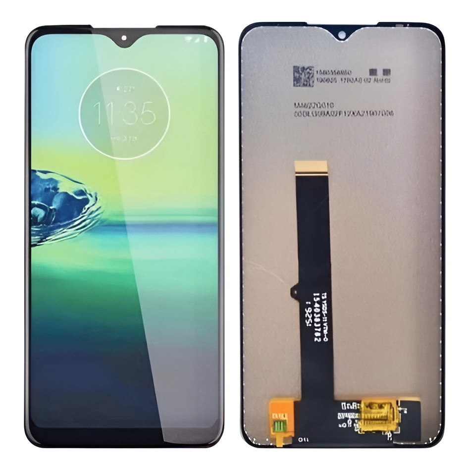 Tela Frontal Touch Moto G8 Play Modelo Xt2015 Sem Aro Cor Preto Acompanha Película, Capa, Cola e Elástico de Brinde