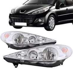 Farol Peugeot 207 2009 2010 2011 2012 2013 2014 Foco Duplo Cromado