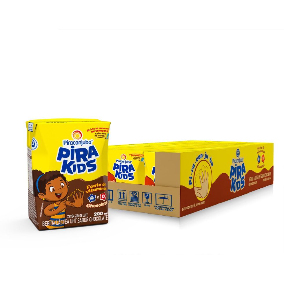 Kit 27 Achocolatado Pirakids 200ml Piracanjuba