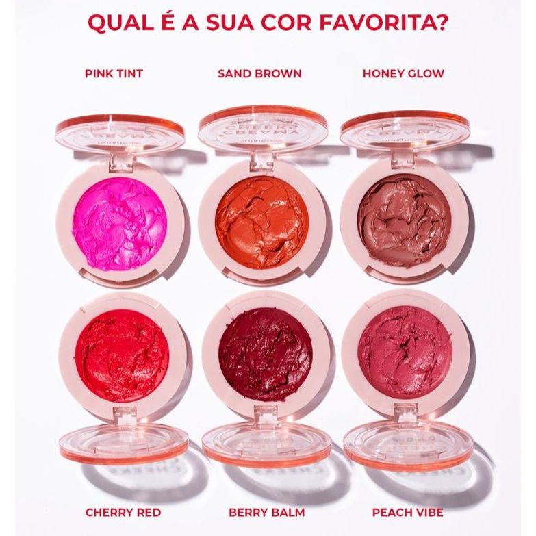 BLUSH CREMOSO CREAMY CHEEKS - RUBYROSE TEXTURA MACIA CREMOSA CORES LINDAS E PIGMENTADAS