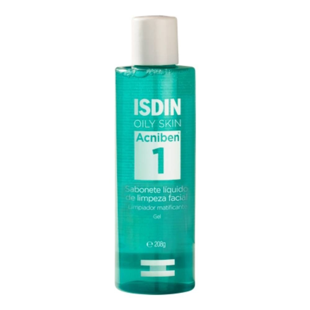 Sabonete Líquido Facial Em Gel Isdin Acniben Antioleosidade 208g