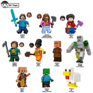 Boneca de ação montada brinquedo presente de aniversário decoração Steve em Oferta na Shopee