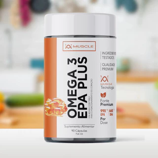 Ômega 3 EPA Plus 990mg + DHA 660mg – Óleo de Peixe – Suplemento Premium