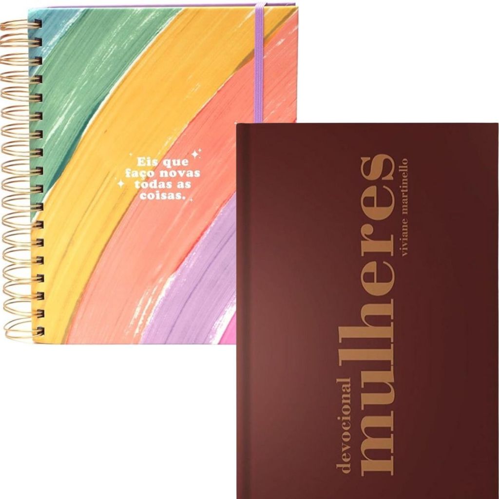 Kit Meu Plano Perfeito | Eis que faço nova todas as coisas + Devocional Mulheres 365 Dias Viviane Martinello em Oferta na Shopee