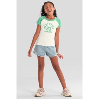 Shorts jeans infantil menina Brandili -Azul em Oferta na Shopee